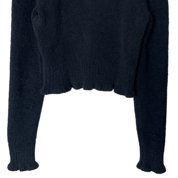 525 Revolve Mock Neck Long Sleeve Black Sweater Womens Size Small - Picture 6 of 10